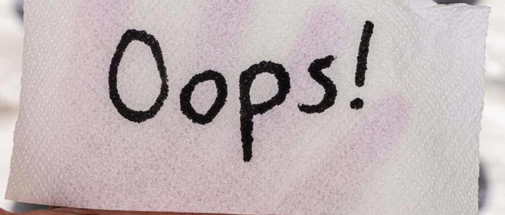 When I Slip Up or Make a Mistake During a Service - Blog by Jon Matson-Higgins, Minister and Celebrant